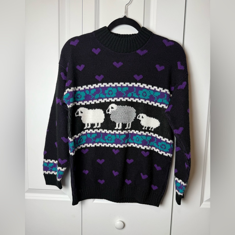 Vintage Private Eyes Sheep Sweater
